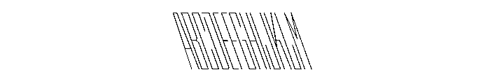 StatenSans XXCompressedThinReverse Instance Font UPPERCASE