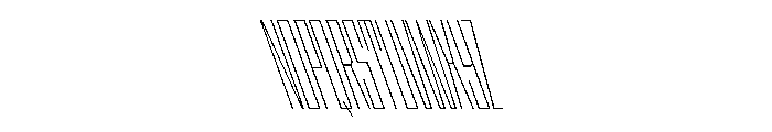 StatenSans XXCompressedThinReverse Instance Font UPPERCASE