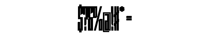 StatenSans XXCompressedUltra Instance Font OTHER CHARS