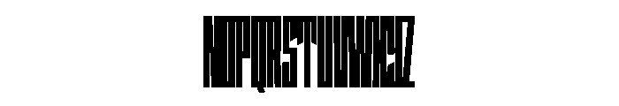StatenSans XXCompressedUltra Instance Font UPPERCASE