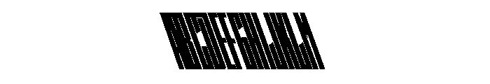 StatenSans XXCompressedUltraReverse Instance Font UPPERCASE