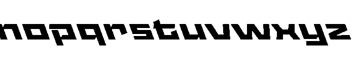 StatenSans XXExpandedBoldReverse Instance Font LOWERCASE