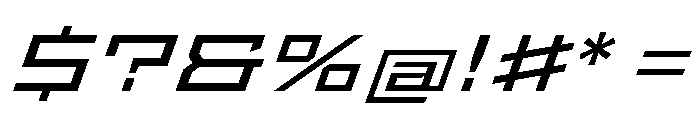 StatenSans XXExpandedBookOblique Instance Font OTHER CHARS