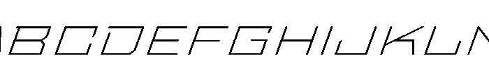 StatenSans XXExpandedExtraLightOblique Instance Font UPPERCASE