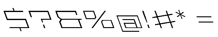 StatenSans XXExpandedExtraLightReverse Instance Font OTHER CHARS