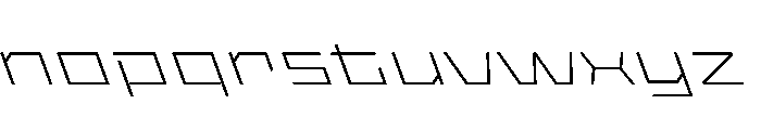 StatenSans XXExpandedExtraLightReverse Instance Font LOWERCASE