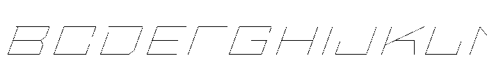 StatenSans XXExpandedHairlineOblique Instance Font UPPERCASE