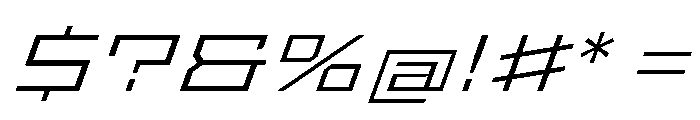 StatenSans XXExpandedLightOblique Instance Font OTHER CHARS