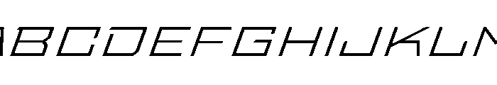 StatenSans XXExpandedLightOblique Instance Font UPPERCASE
