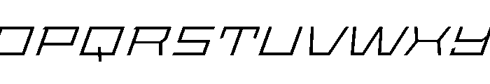 StatenSans XXExpandedLightOblique Instance Font UPPERCASE