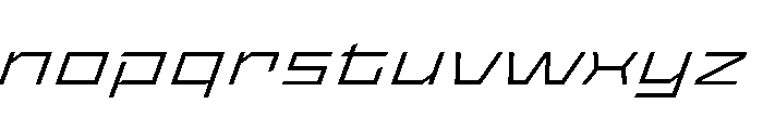 StatenSans XXExpandedLightOblique Instance Font LOWERCASE