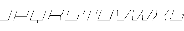 StatenSans XXExpandedThinOblique Instance Font UPPERCASE