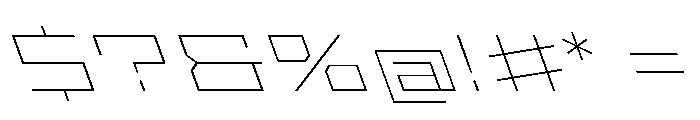 StatenSans XXExpandedThinReverse Instance Font OTHER CHARS
