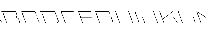 StatenSans XXExpandedThinReverse Instance Font UPPERCASE