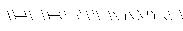 StatenSans XXExpandedThinReverse Instance Font UPPERCASE