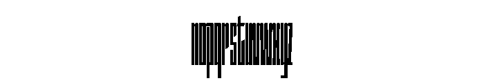 StatenSans XXXCompressedBlack Instance Font LOWERCASE