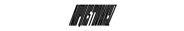 StatenSans XXXCompressedBlackOblique Instance Font UPPERCASE