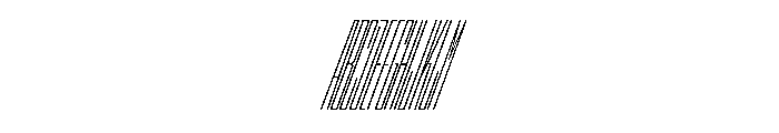 StatenSans XXXCompressedExtraLightOblique Instance Font UPPERCASE