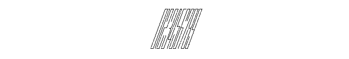 StatenSans XXXCompressedHairlineOblique Instance Font OTHER CHARS