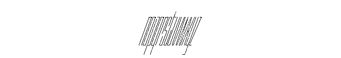 StatenSans XXXCompressedHairlineOblique Instance Font LOWERCASE