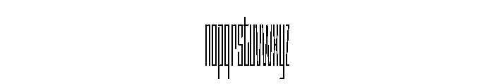 StatenSans XXXCompressedLight Instance Font LOWERCASE