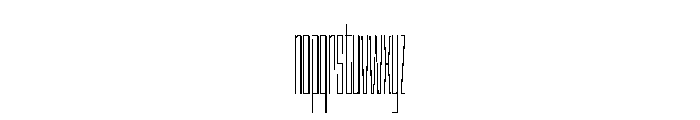 StatenSans XXXCompressedThin Instance Font LOWERCASE