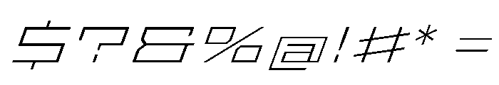 StatenSans XXXExpandedExtraLightOblique Instance Font OTHER CHARS