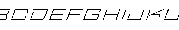 StatenSans XXXExpandedExtraLightOblique Instance Font UPPERCASE