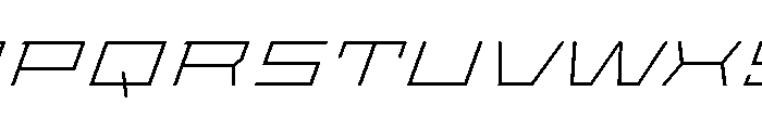 StatenSans XXXExpandedExtraLightOblique Instance Font UPPERCASE