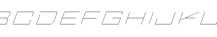 StatenSans XXXExpandedHairlineOblique Instance Font UPPERCASE