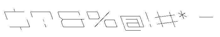 StatenSans XXXExpandedHairlineReverse Instance Font OTHER CHARS