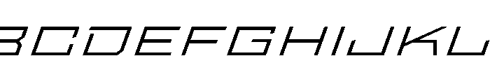 StatenSans XXXExpandedLightOblique Instance Font UPPERCASE