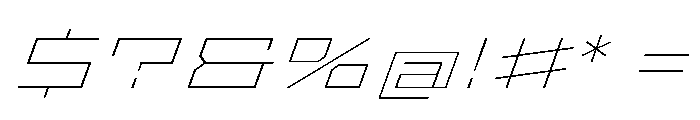 StatenSans XXXExpandedThinOblique Instance Font OTHER CHARS