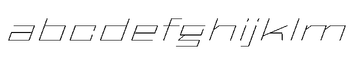 StatenSans XXXExpandedThinOblique Instance FONT