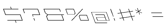 StatenSans XXXExpandedThinReverse Instance Font OTHER CHARS