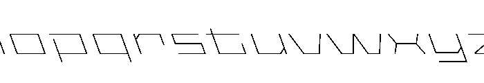 StatenSans XXXExpandedThinReverse Instance Font LOWERCASE