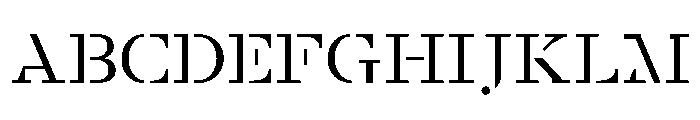 Stellage Constructed Font UPPERCASE