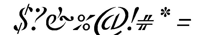Stellage ConstructedItalic Font OTHER CHARS