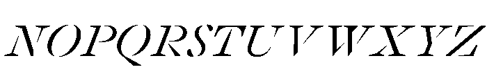 Stellage ConstructedItalic Font UPPERCASE