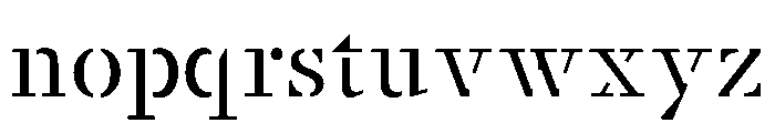 Stellage Constructed Font LOWERCASE