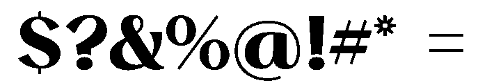 Stornoway Bold Font OTHER CHARS