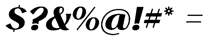 Stornoway BoldItalic Font OTHER CHARS