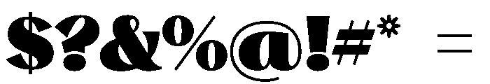 Stornoway Chonky Instance Font OTHER CHARS