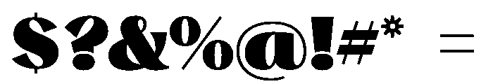Stornoway Chonky Font OTHER CHARS