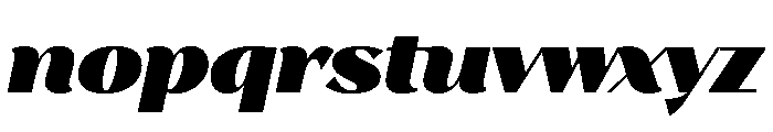 Stornoway ChonkyItalic Instance D03a12c6 Font LOWERCASE