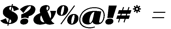 Stornoway ChonkyItalic Instance Font OTHER CHARS
