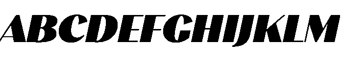Stornoway ChonkyItalic Instance Font UPPERCASE