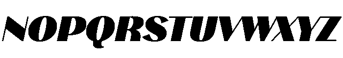 Stornoway ChonkyItalic Instance Font UPPERCASE
