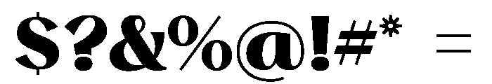 Stornoway ExBold Font OTHER CHARS