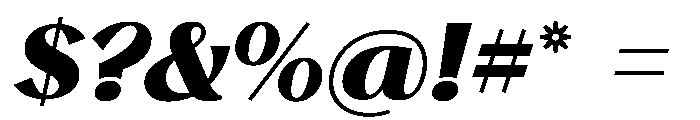 Stornoway ExBoldItalic Instance 41a91c5f Font OTHER CHARS